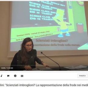 “Scienziati imbroglioni? La rappresentazione della frode nei media”, di Ilaria&nbsp;Ampollini